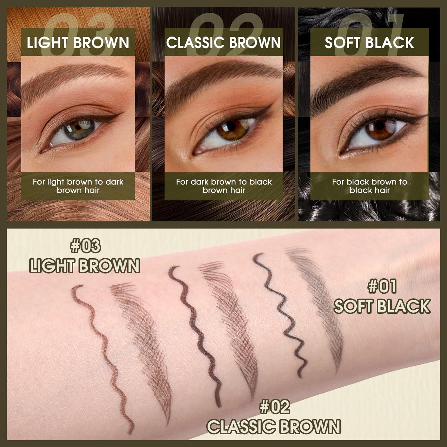🏆Flash Sale⚡ 50K+ SOLD! Almost Gone-💥🔥 2-in-1 Dual-Ended Eyebrow Pencil with 4-Fork-Tip