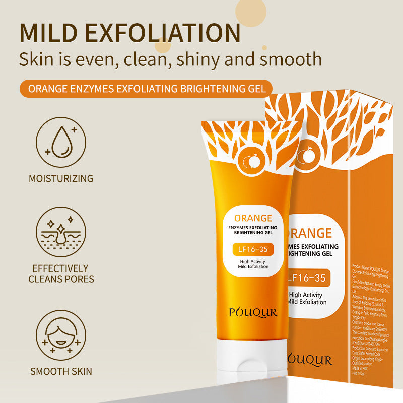 🧡 Bye Bye Dull Skin! Hello Smooth with Orange Enzyme Gel 💫