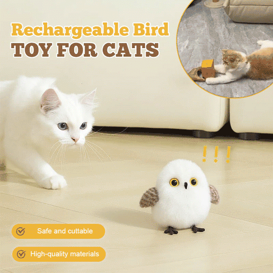 🔥 2025 Must-Have! Rechargeable Bird Toy for Cats