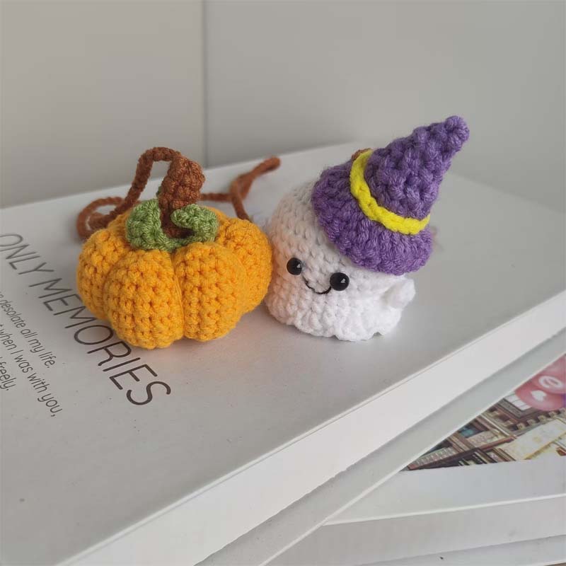 🎃 Cute Little Ghost Pumpkin Car Charm 👻