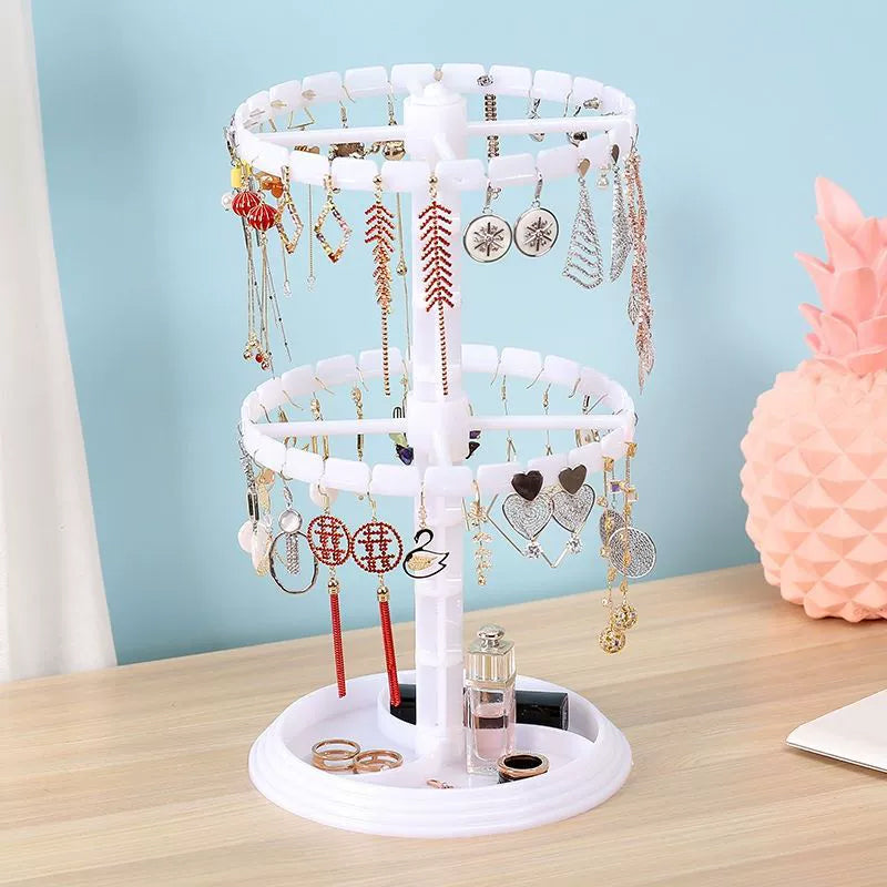 Multi-Layer Rotating Jewelry Storage Rack