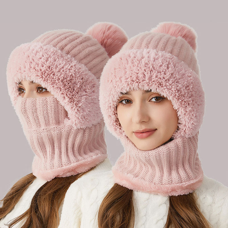 ❄️ 3-in-1 Thick Plush Winter Hat🧣