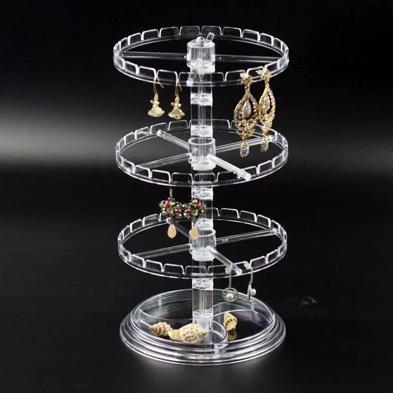 Multi-Layer Rotating Jewelry Storage Rack