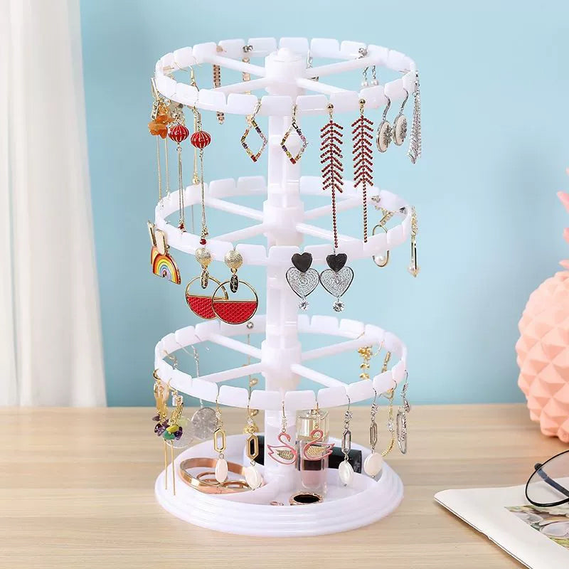 Multi-Layer Rotating Jewelry Storage Rack
