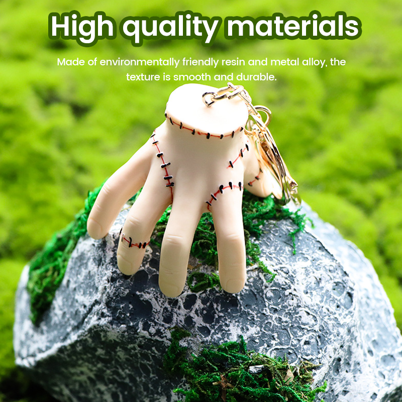 💀Bestseller! Wednesday Broken Hand Key Chain