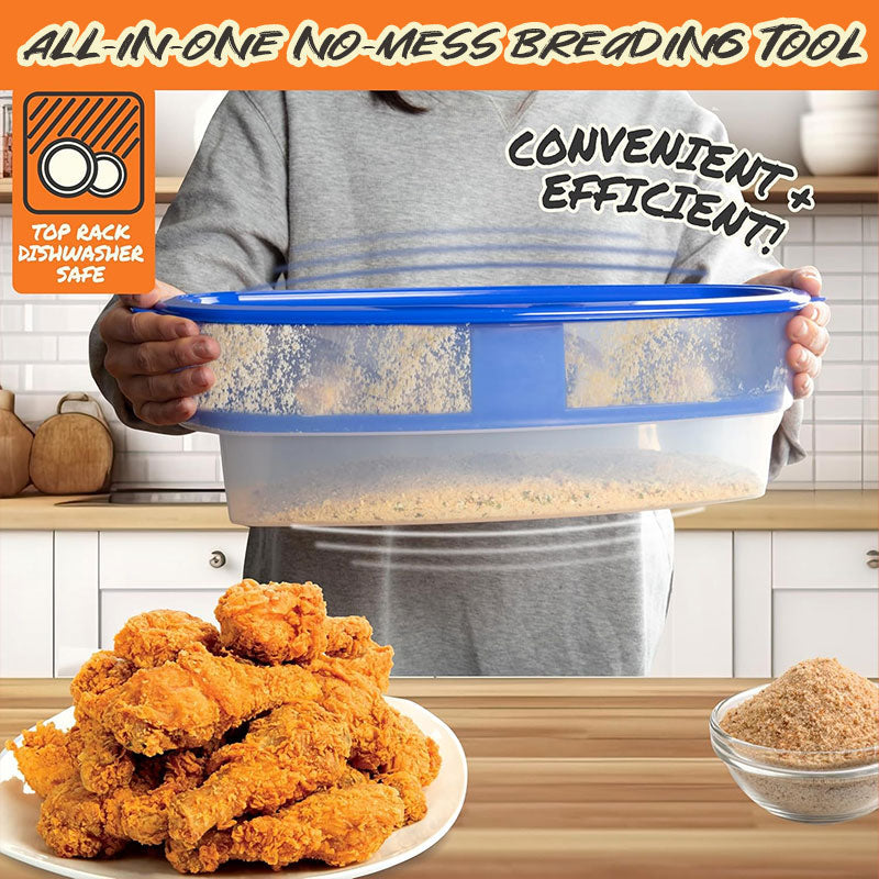 🍗 Breading Station – Mess-Free Coating Made Easy! 🍤