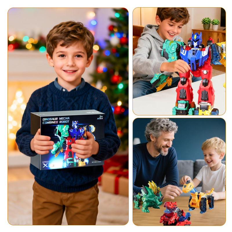 🦖 6 in 1 Magnetic Transform Dinosaur Robot Toys