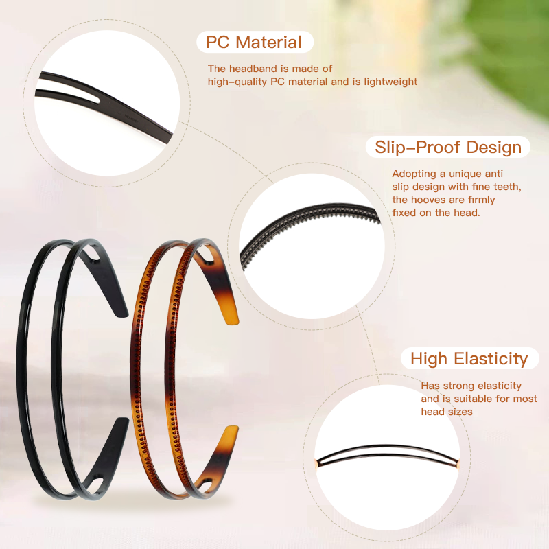 🔥Buy 2 Get 1 FREE🌟 Chic & Comfy Non-Slip Double Row Headband Set