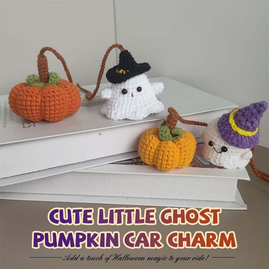 🎃 Cute Little Ghost Pumpkin Car Charm 👻