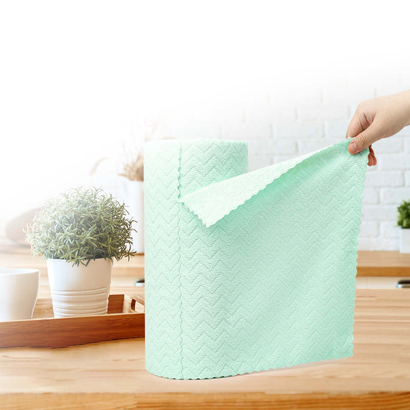 🧼🌀 Microfiber Cleaning Cloths Roll