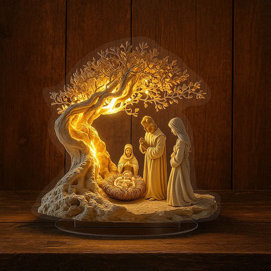 Jesus Tree of Life Newborn Desktop Decoration
