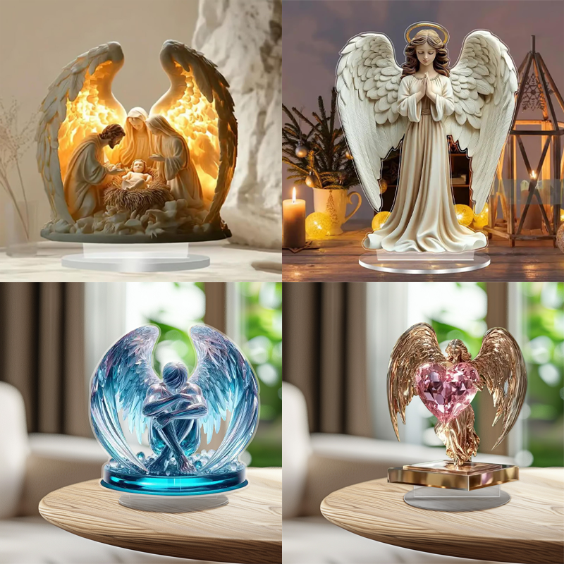 🎁Angel wing-design with cross decoration