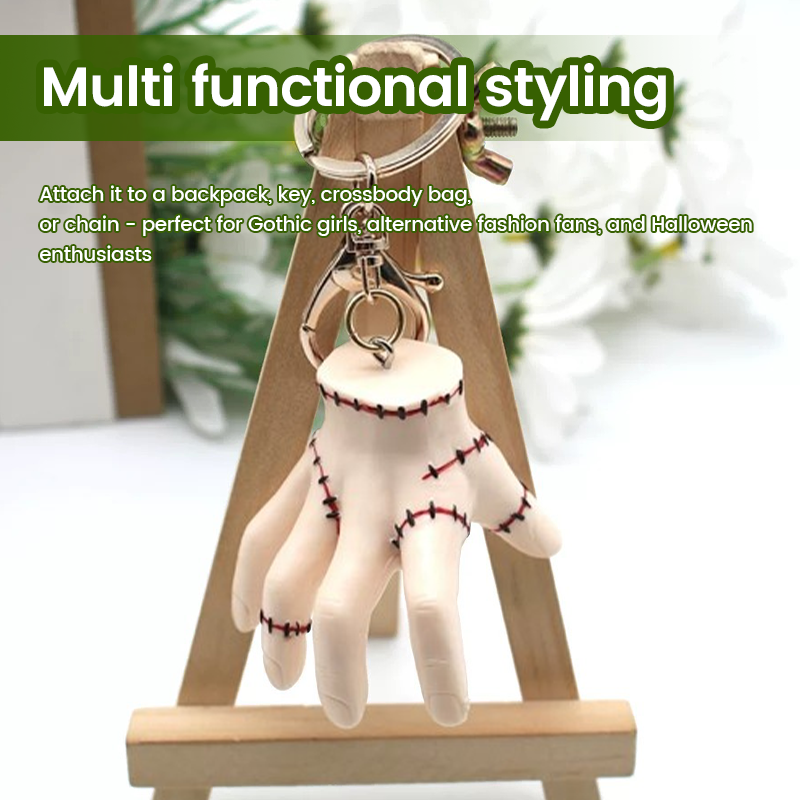 💀Bestseller! Wednesday Broken Hand Key Chain