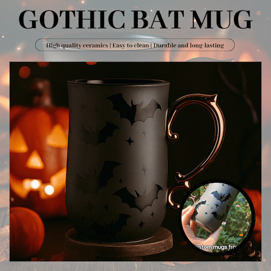 🦇 Gothic Bat Mug