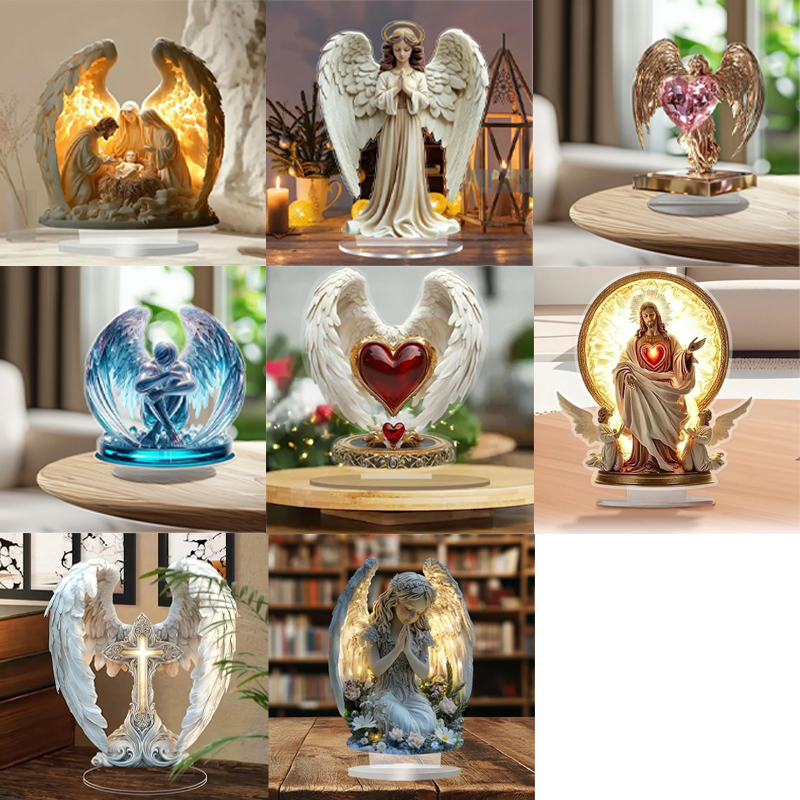 🎁Angel wing-design with cross decoration