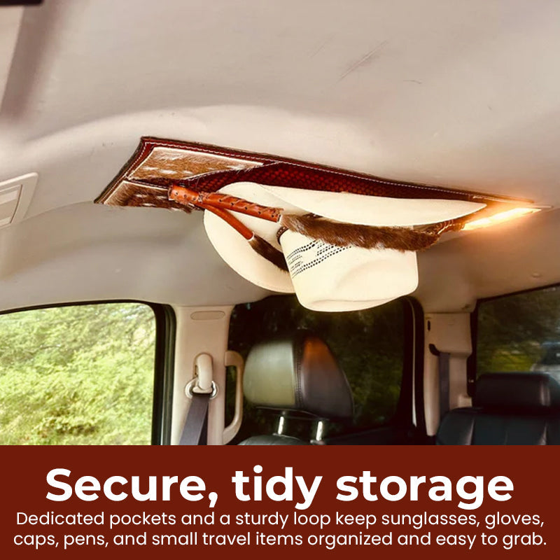 🐮🤠 Western Leather Visor Organizer