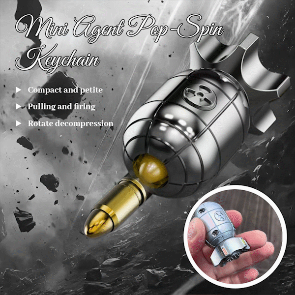 🗝️Mini Agent Pop-Spin Keychain