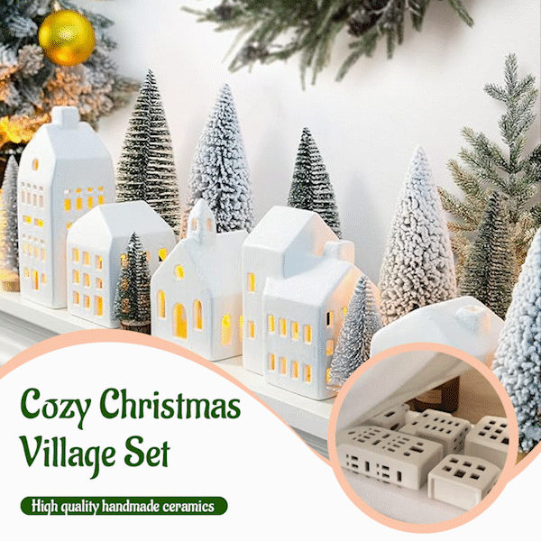 🎅 Cozy Christmas Village Set