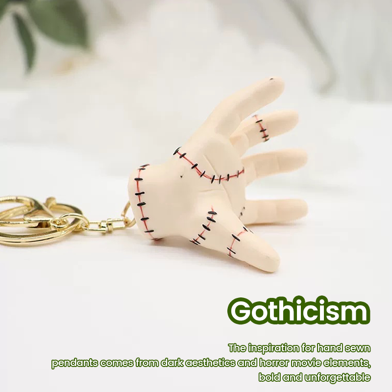💀Bestseller! Wednesday Broken Hand Key Chain