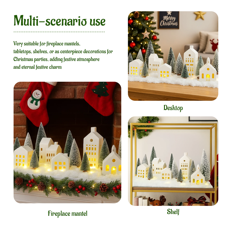 🎅 Cozy Christmas Village Set