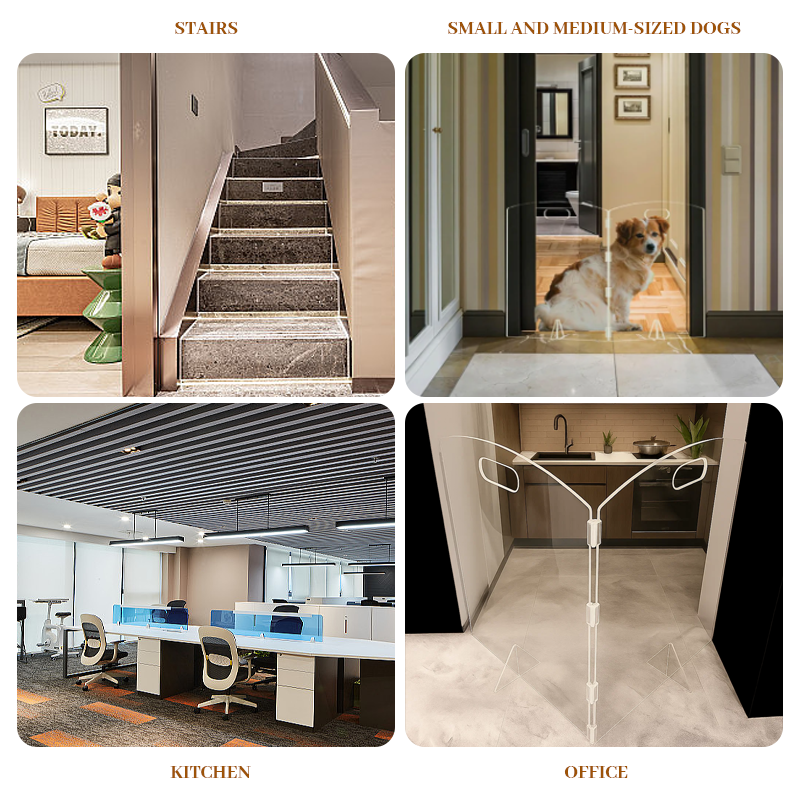 🛡️ Clear Acrylic Pet Gate
