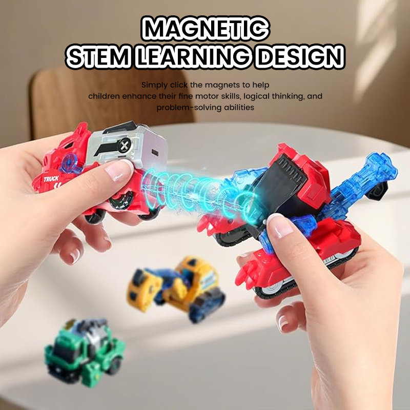 🦖 6 in 1 Magnetic Transform Dinosaur Robot Toys