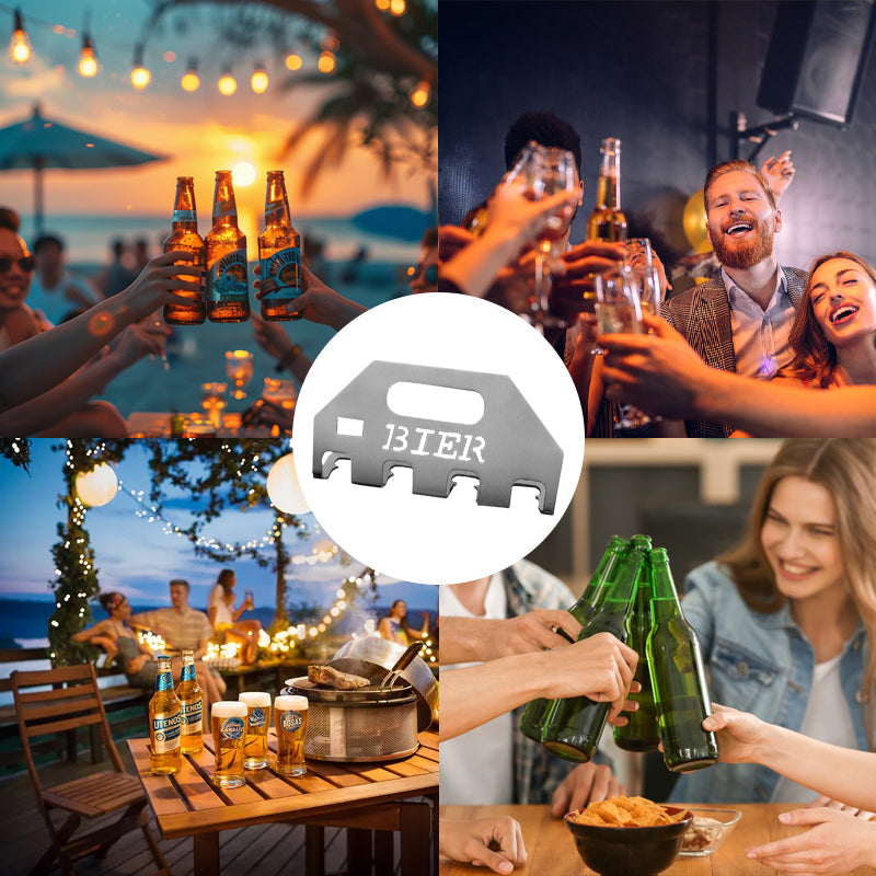 The Quad Beer Opener & Carrier