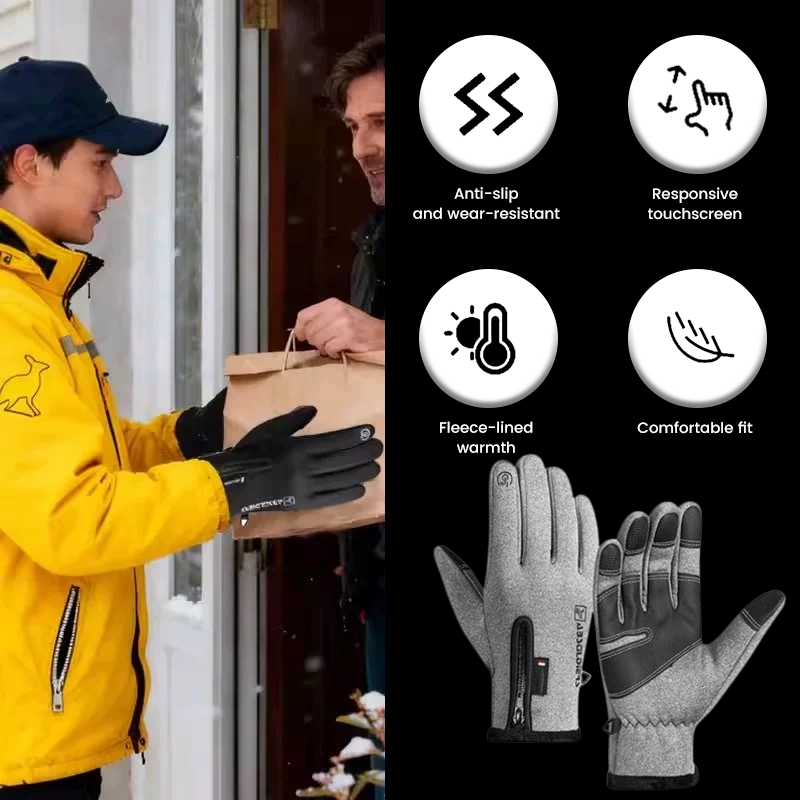 🧤 Autumn & Winter Zipper Gloves