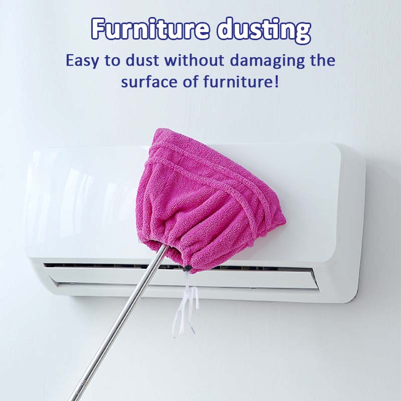 🧼 Drawstring Coral Fleece Mop Head – Dual-Sided & Super Absorbent