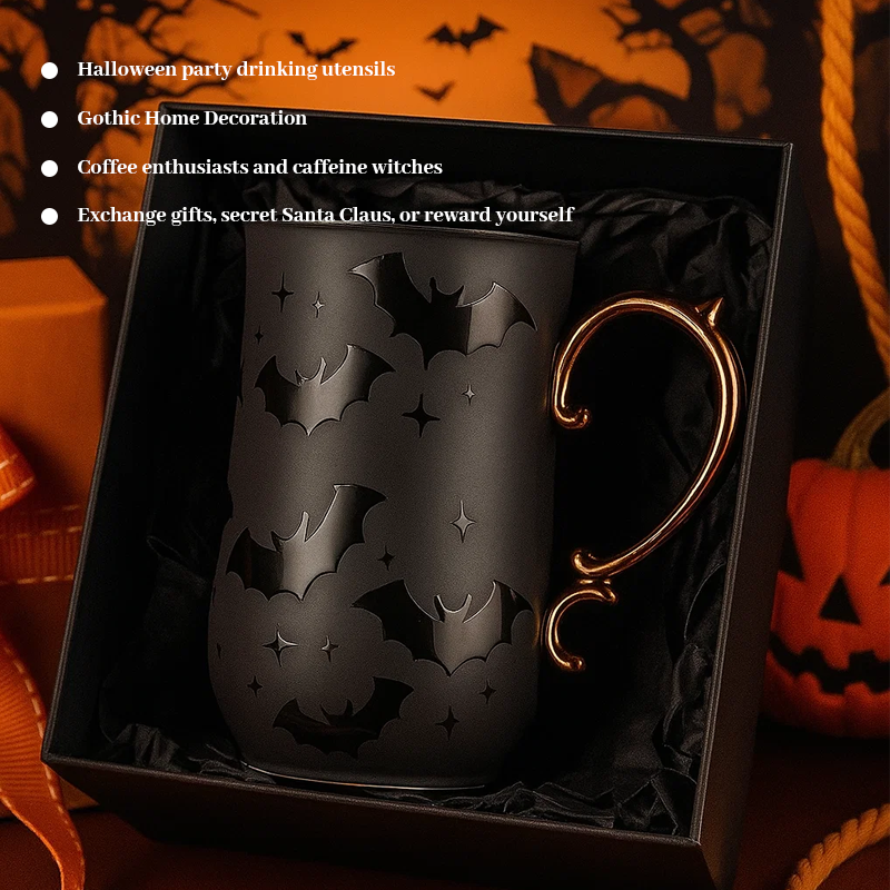 🦇 Gothic Bat Mug