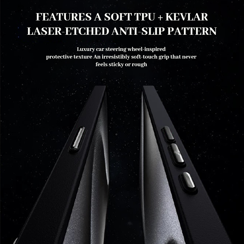 🧱 Kevlar Fiber Transparent Lens Cover Magnetic Phone Case