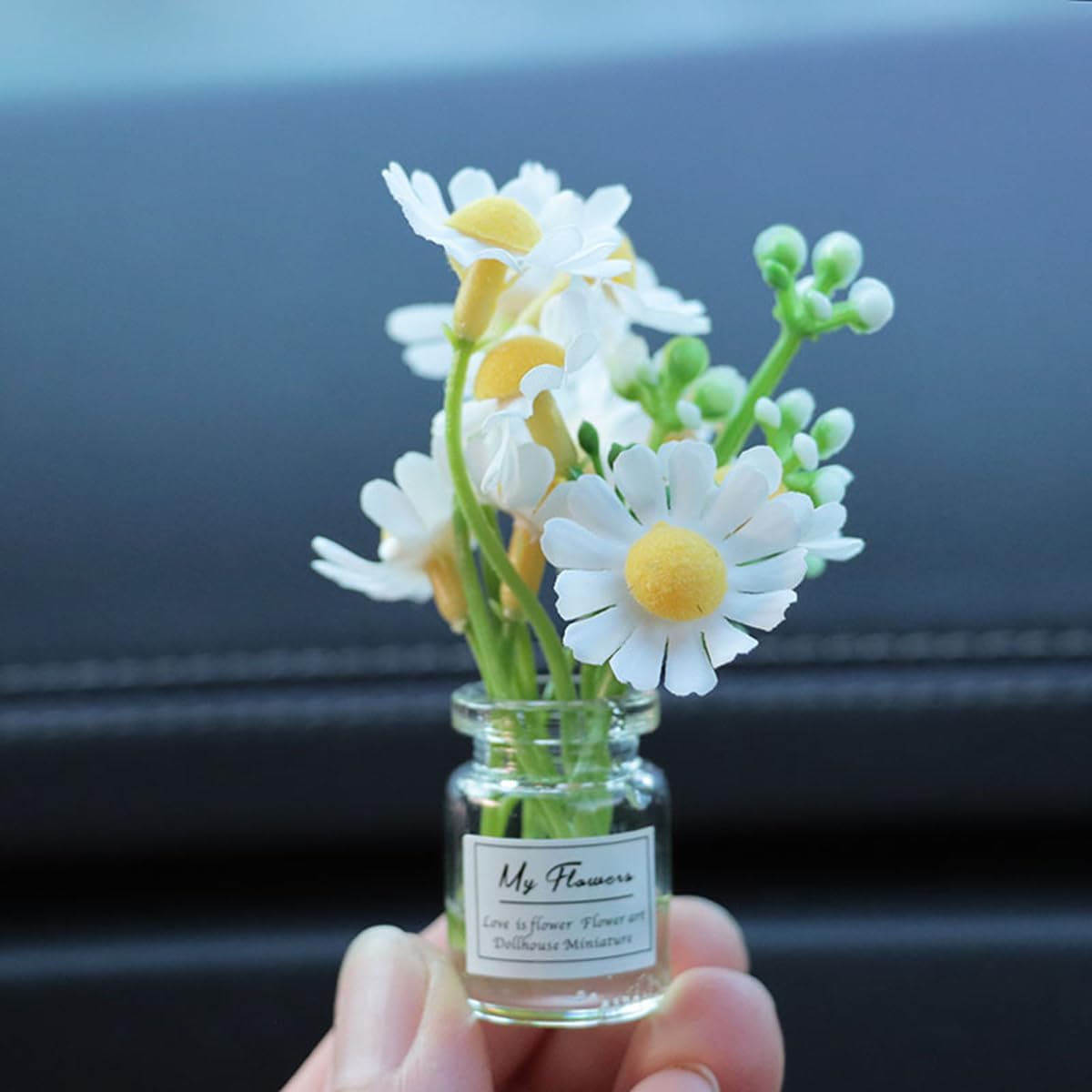 Miniature vase ornament for cars