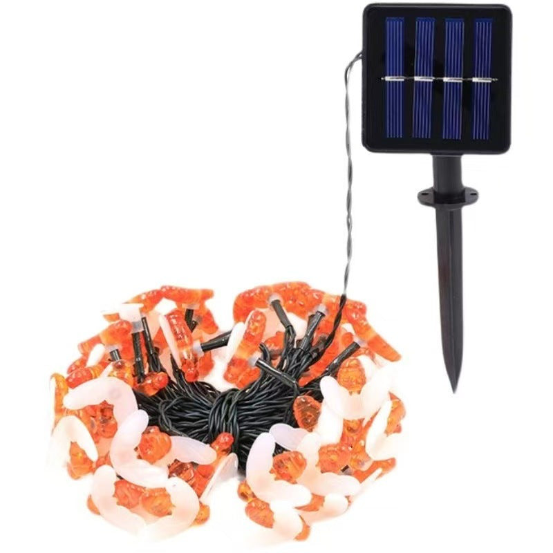 🐝Solar-powered LED bee light chains