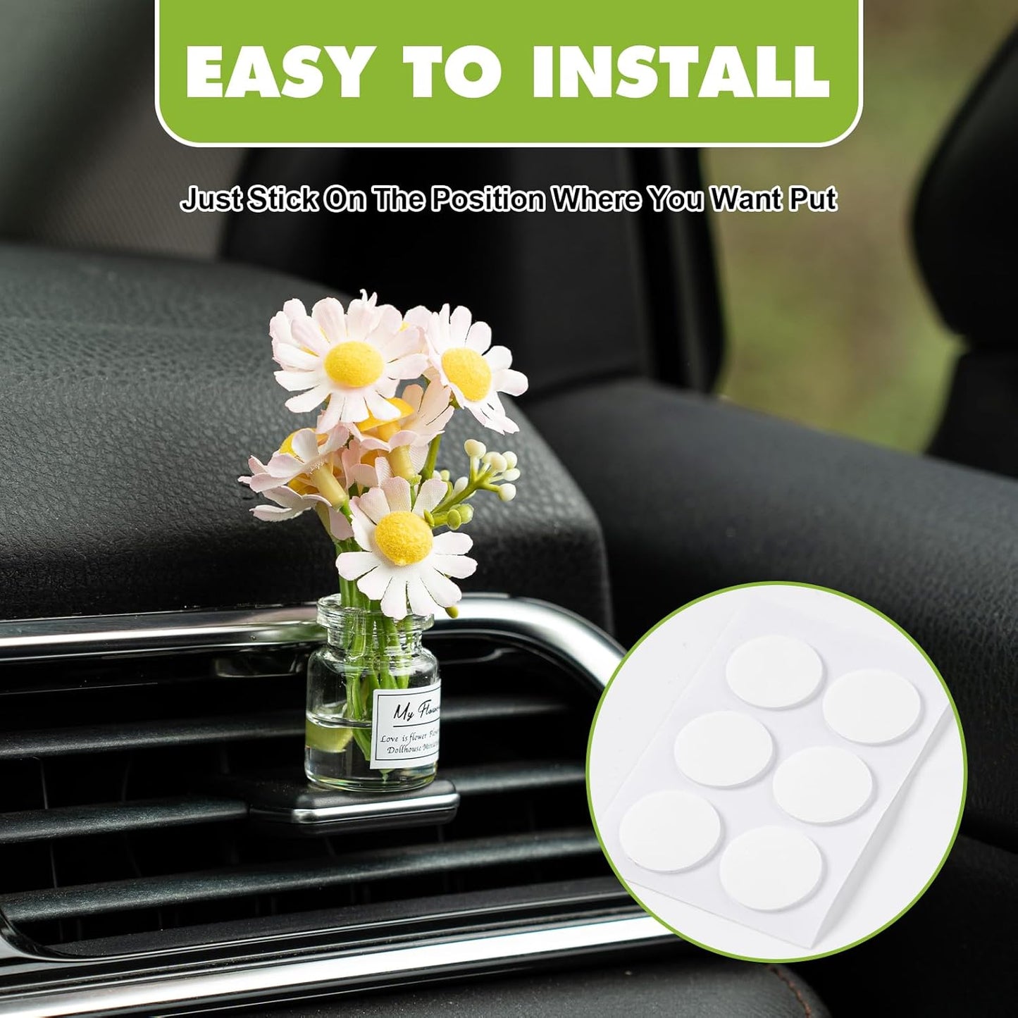 Miniature vase ornament for cars