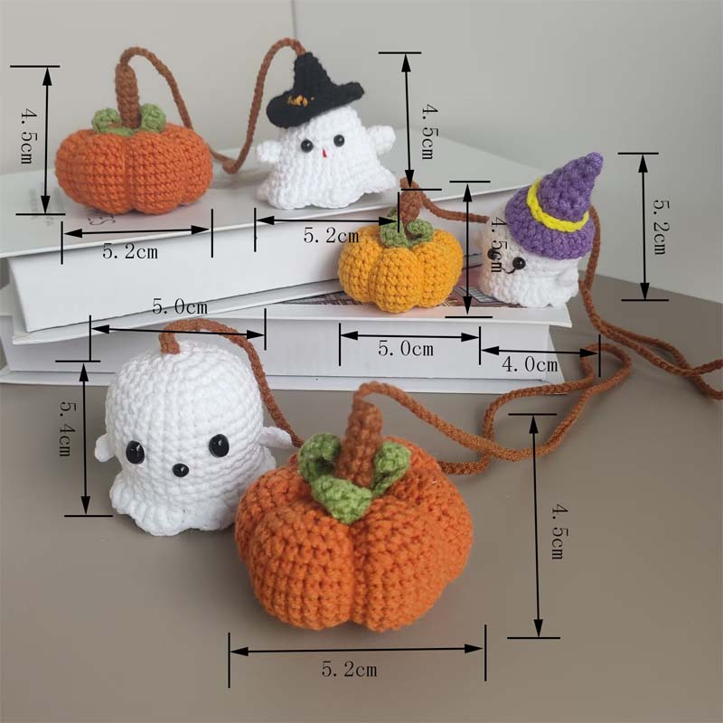 🎃 Cute Little Ghost Pumpkin Car Charm 👻