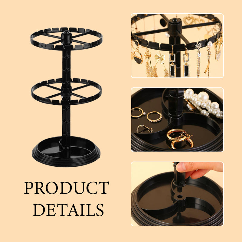Multi-Layer Rotating Jewelry Storage Rack