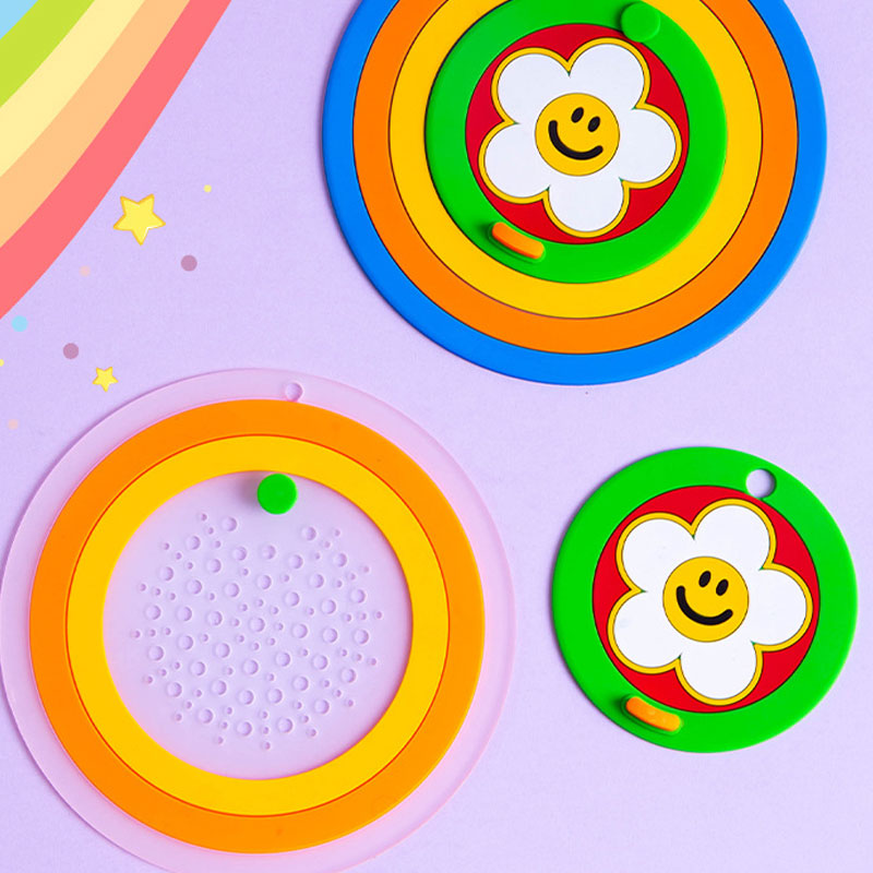 Rainbow Silicone Drain Cover