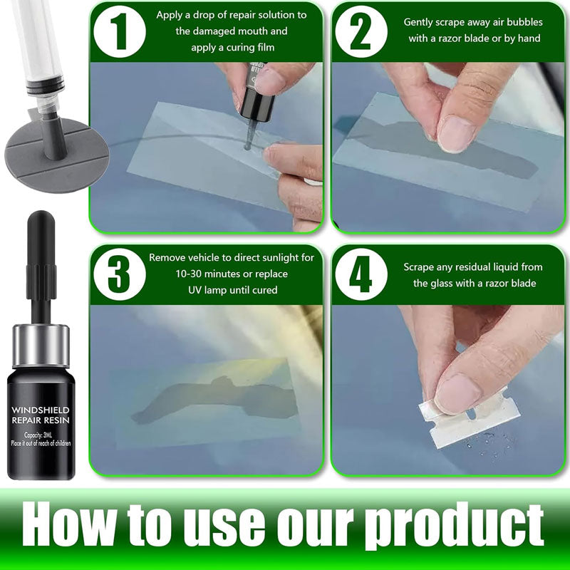 Automotive Windshield Repair Kit