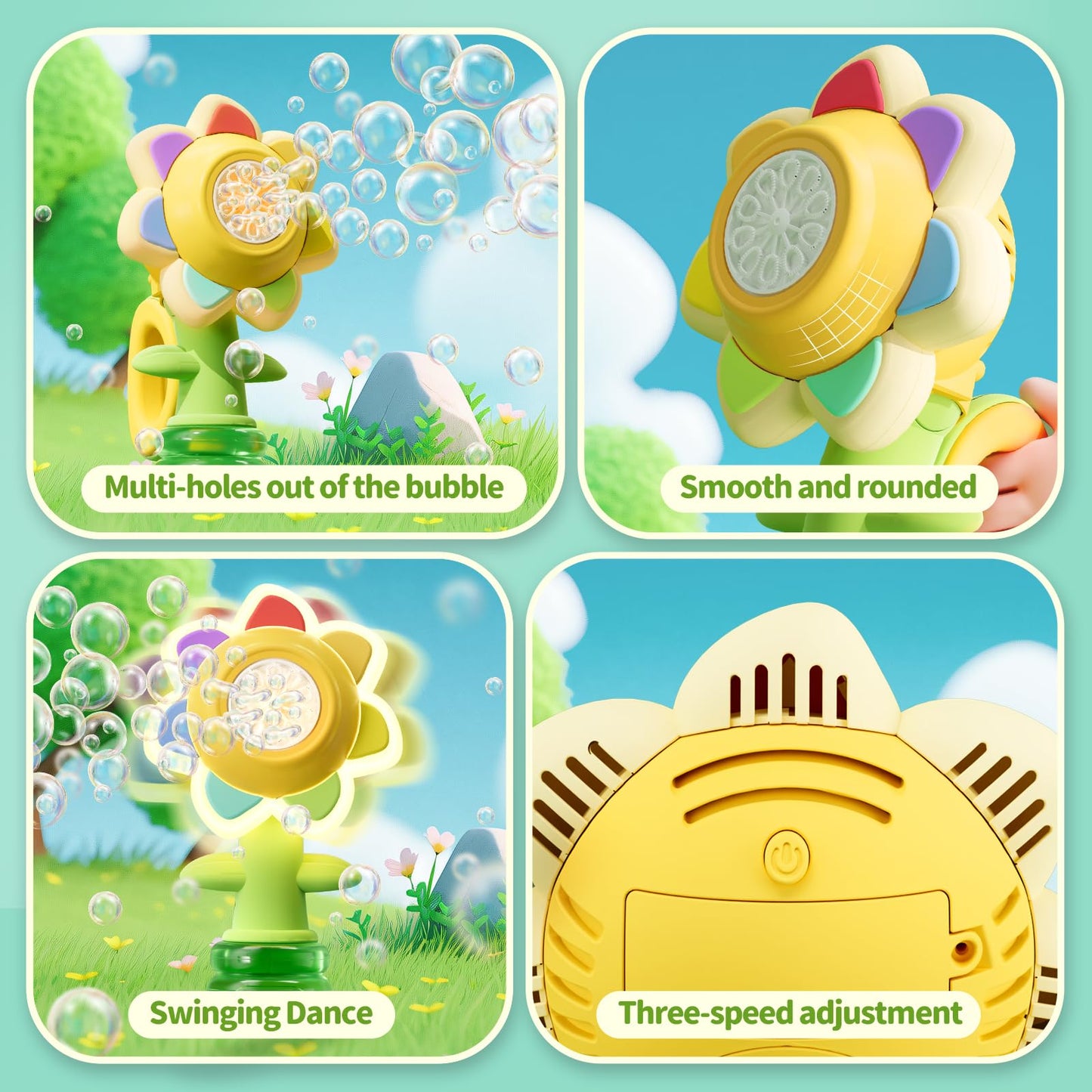 Fun Swing Dance Bubble Maker Machine Blower Blaster Toys