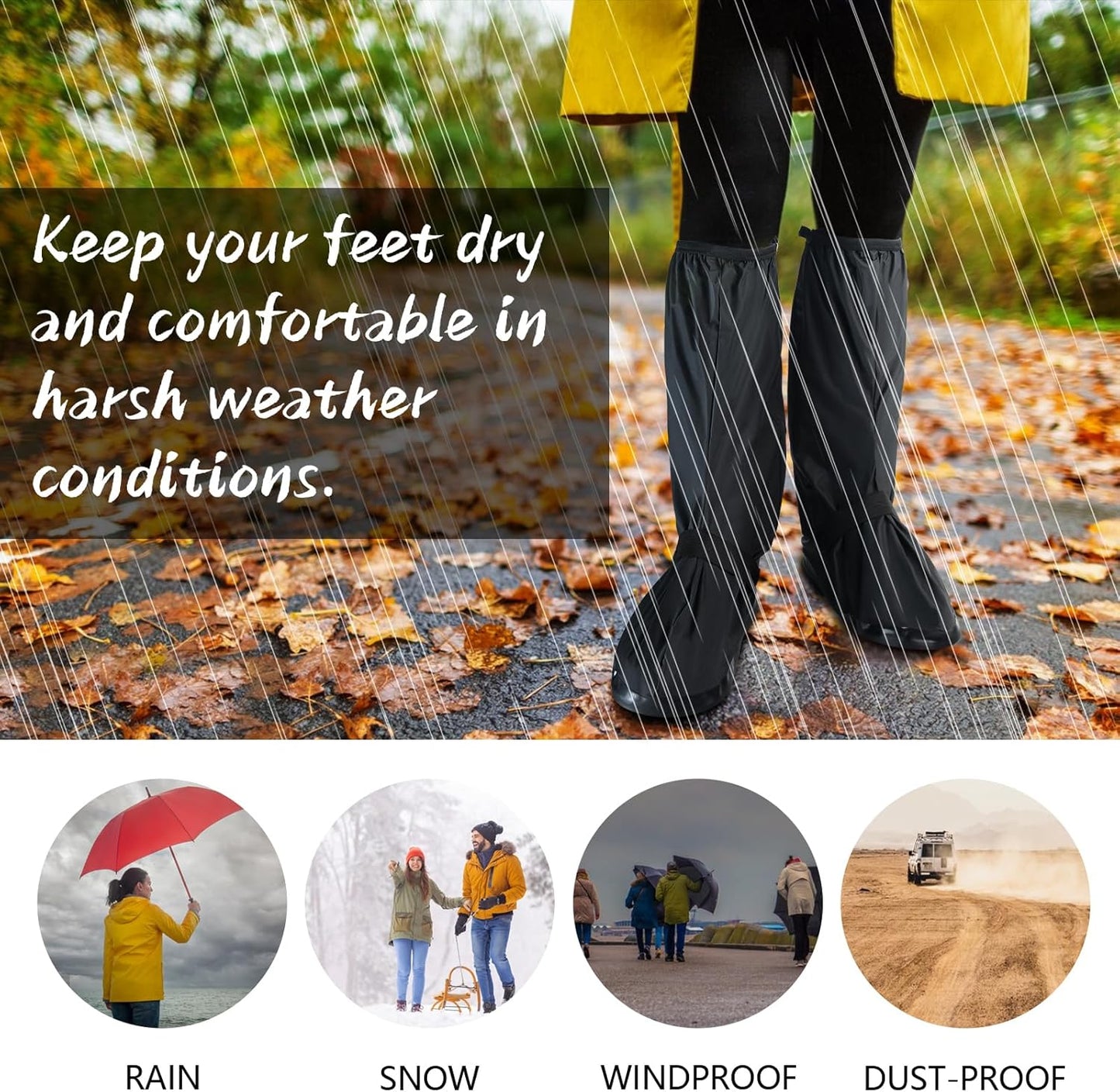 🌧️ Waterproof Shoe Covers – Stay Dry, Stay Stylish!