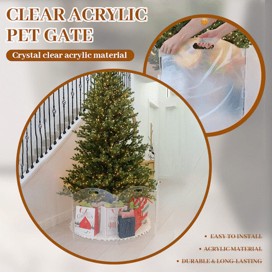 🛡️ Clear Acrylic Pet Gate