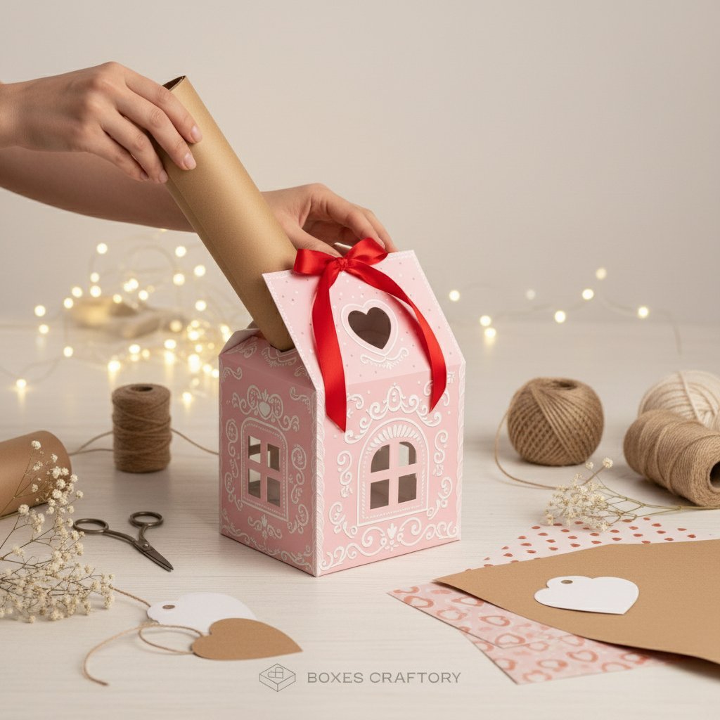 Christmas Wonderland Cottage Gift Box