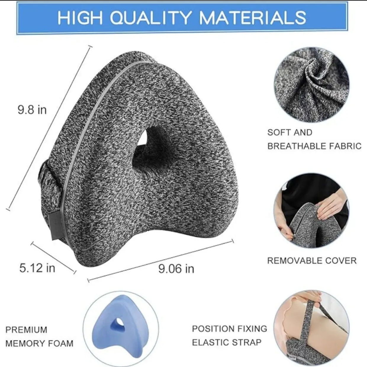 💝 Heart-Shaped Leg Pillow