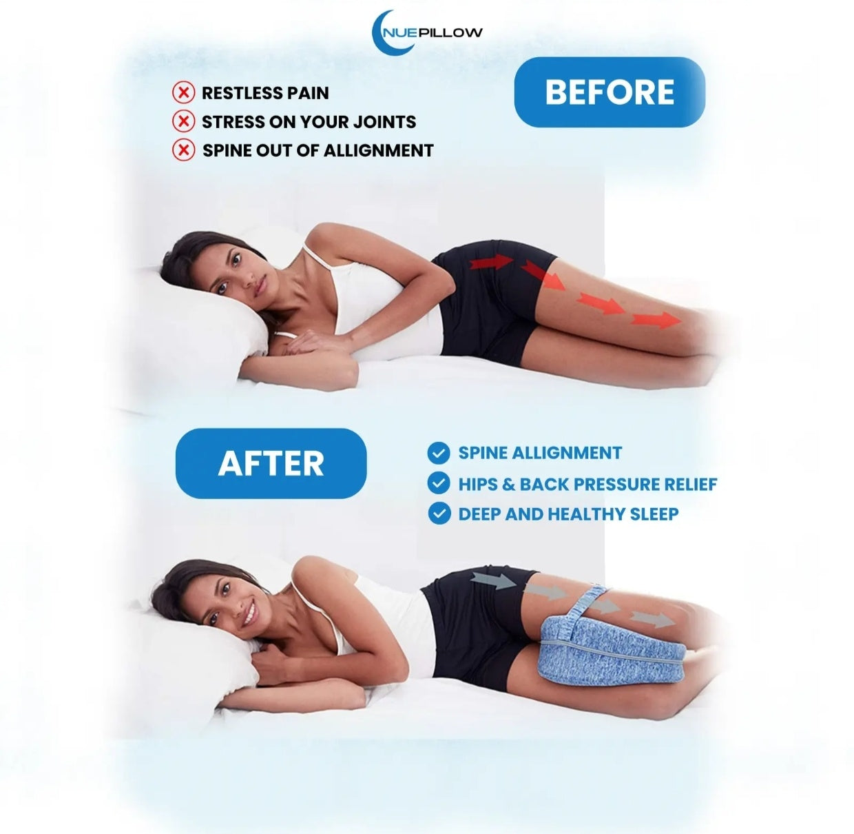 💝 Heart-Shaped Leg Pillow