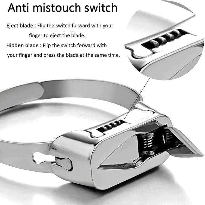 💍Metal Self Defense Ring Knife