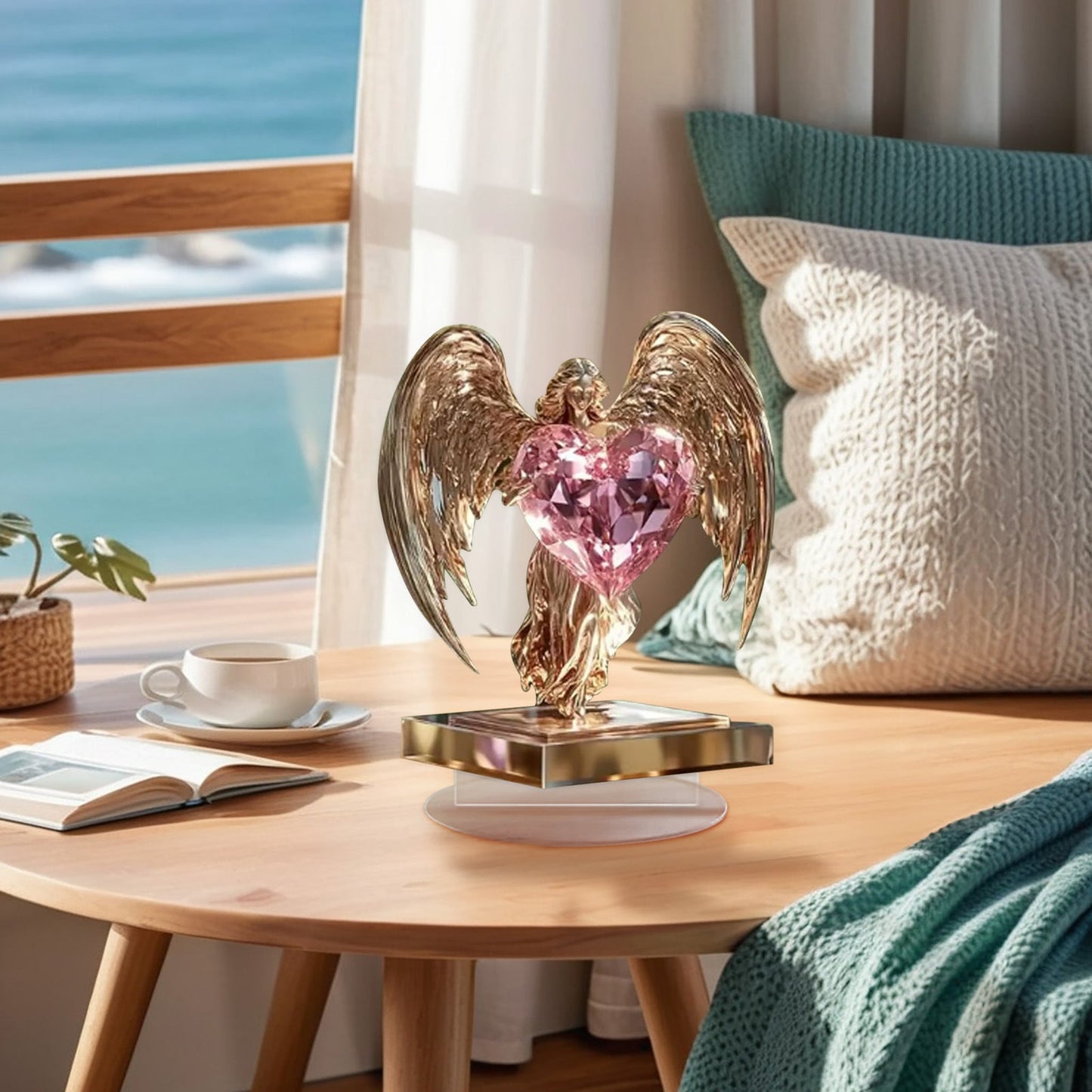 🎁Angel wing-design with cross decoration