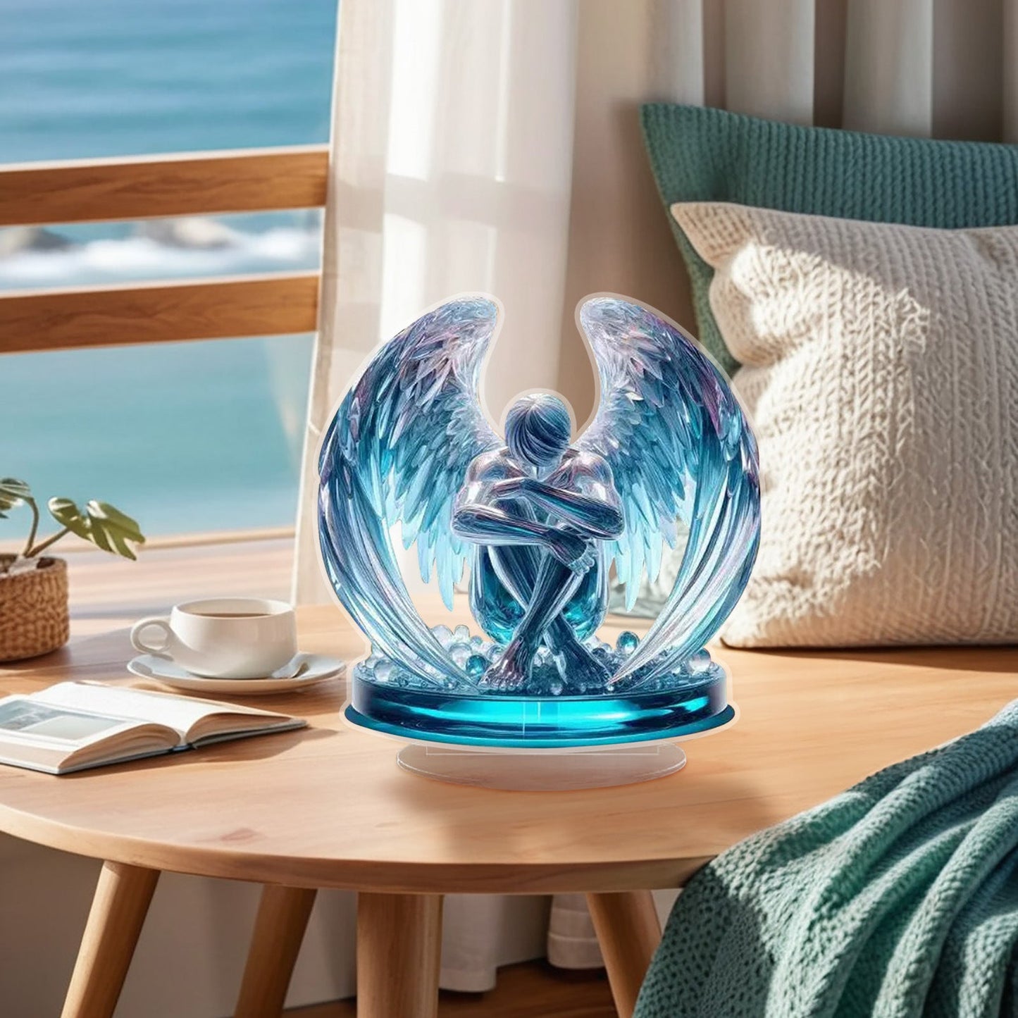 🎁Angel wing-design with cross decoration