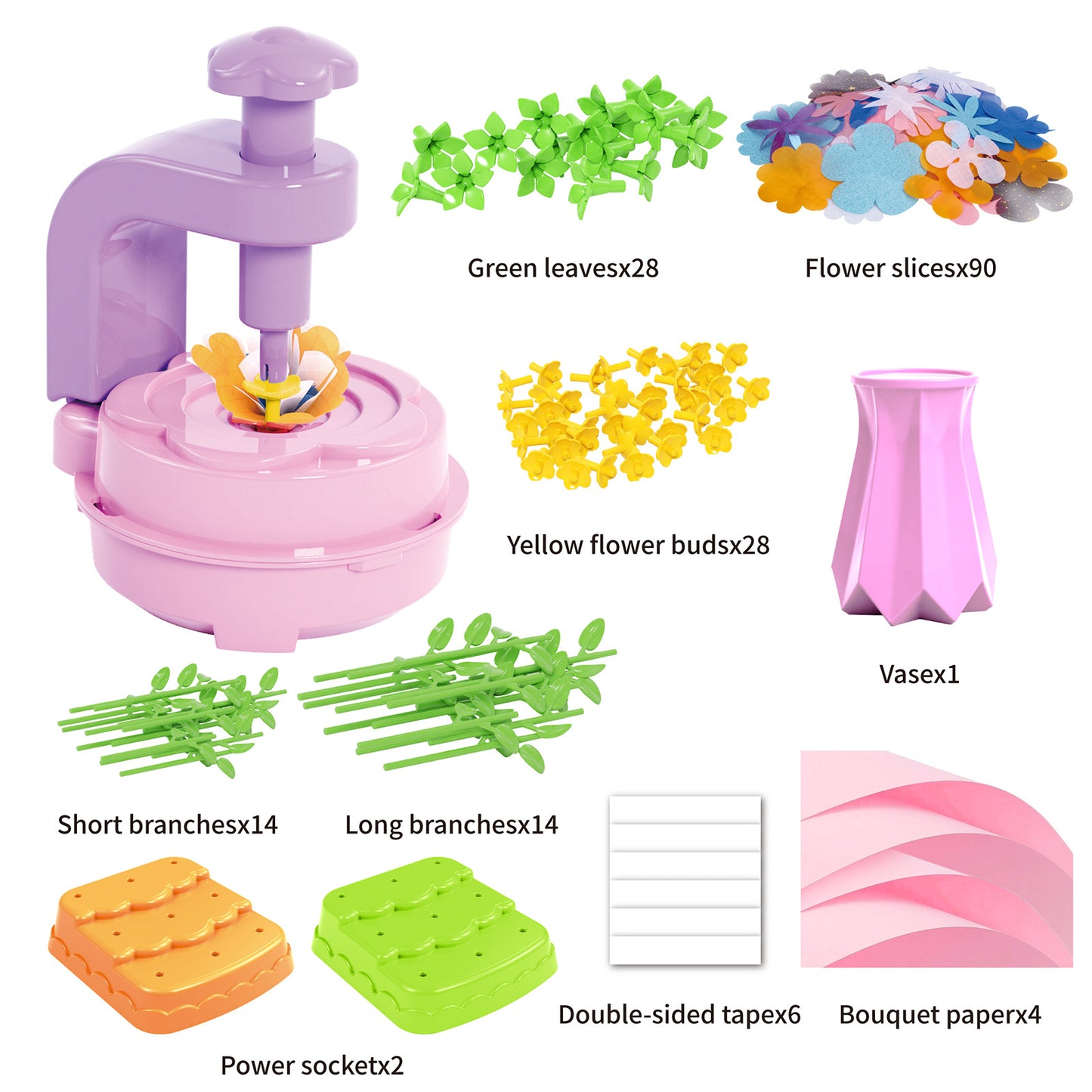 🌸 DIY Fabric Flower Bouquet Kit – Creative Arts & Crafts for Kids 🌸