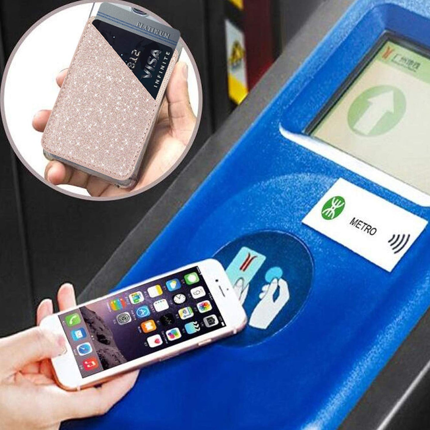 ✨Glitter Phone Card Holder