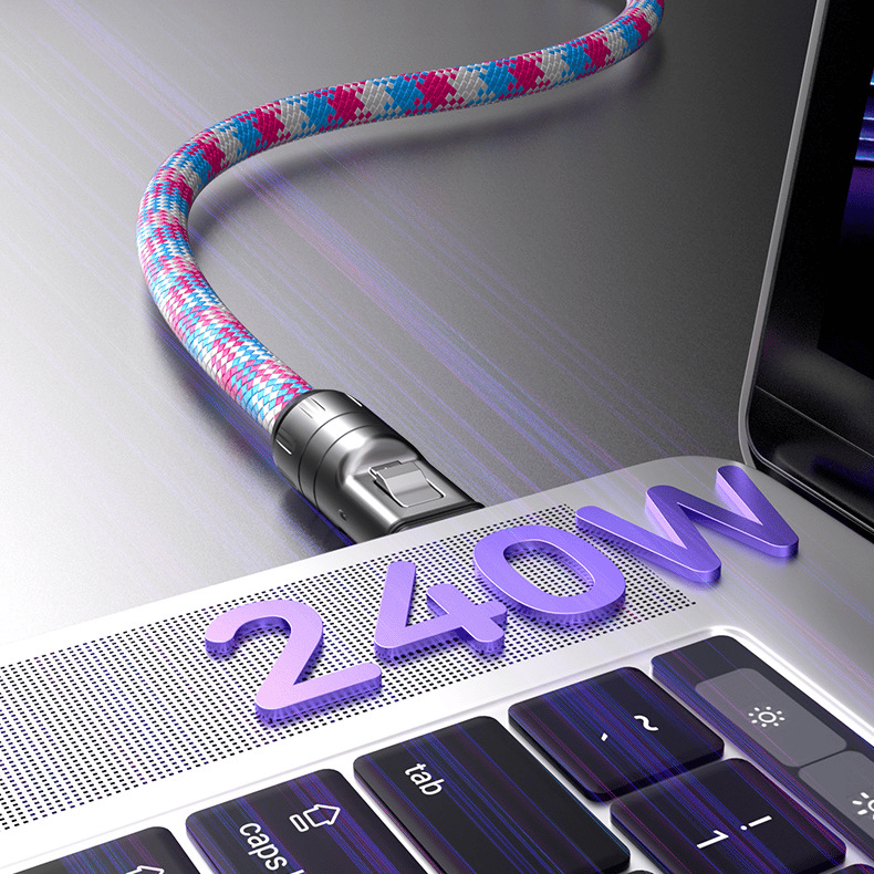 🔥C to C 240W Charging Cable with Wearable Bracelet Design